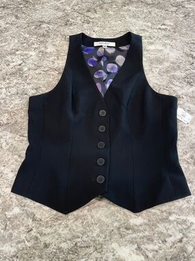 Nine West Suit Vest Size 8 Black